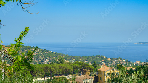 Scenic view above the golfe of Saint Tropez