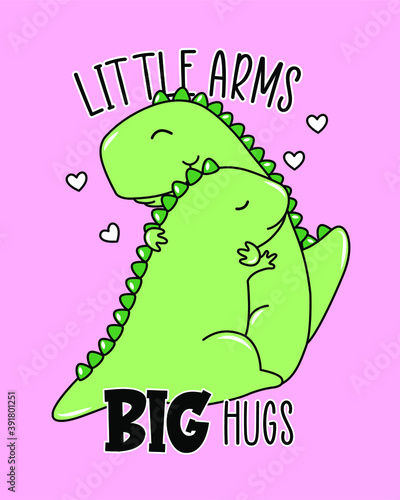 dinosaur mom hugs