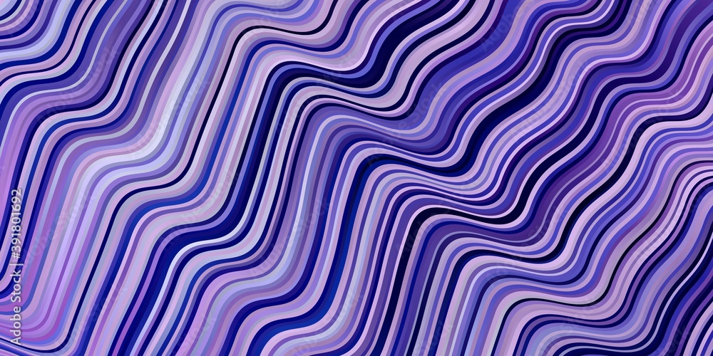 Naklejka premium Light Pink, Blue vector layout with curves.