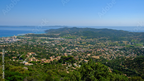 View on Bormes les mimosa city, Provence © Gnac49
