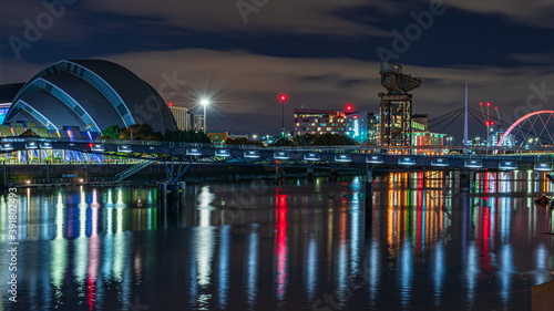 Glasgow at night
