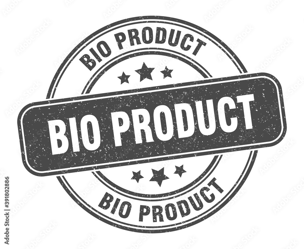 bio product stamp. bio product label. round grunge sign