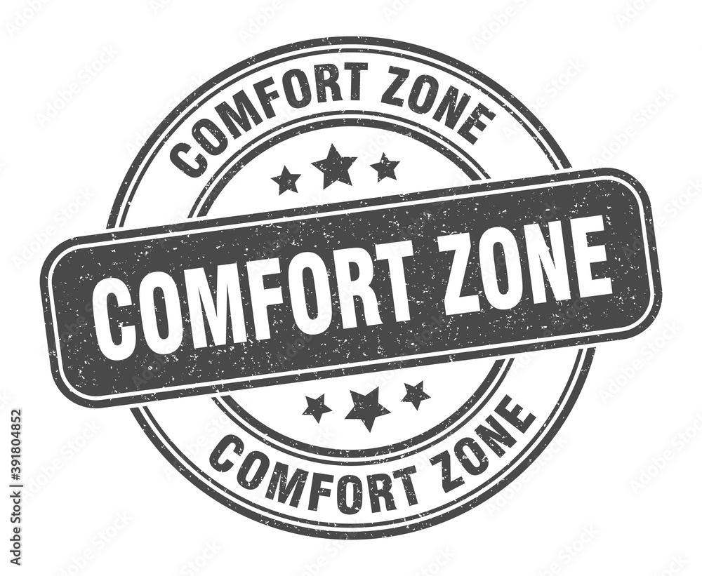 Fototapeta premium comfort zone stamp. comfort zone label. round grunge sign