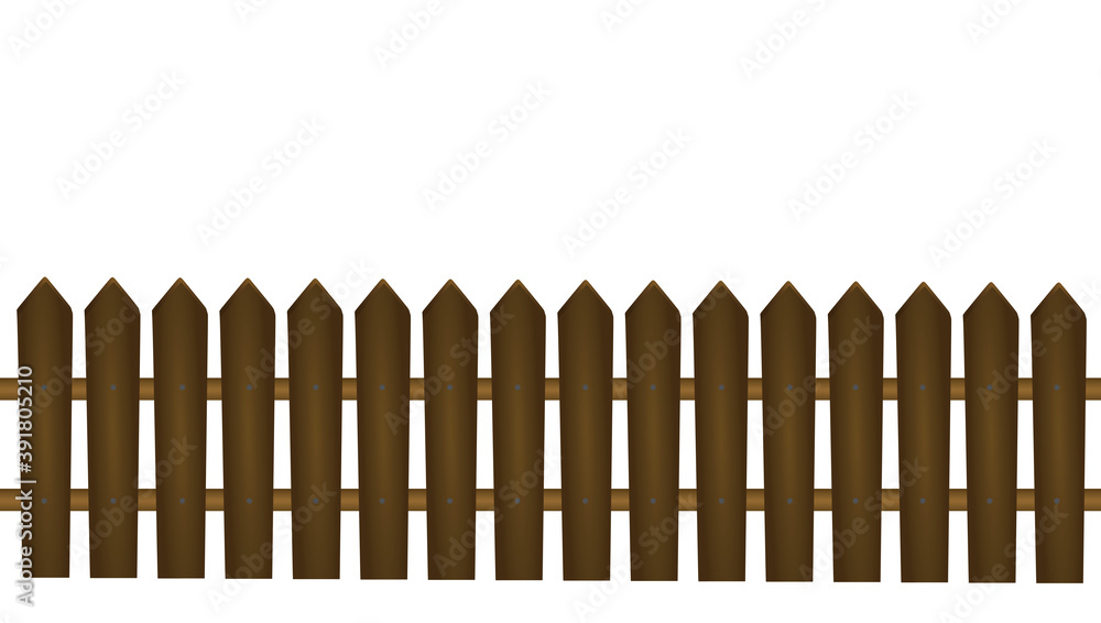 Wooden planks fence. vector illustration Wooden planks fence. vector illustration
