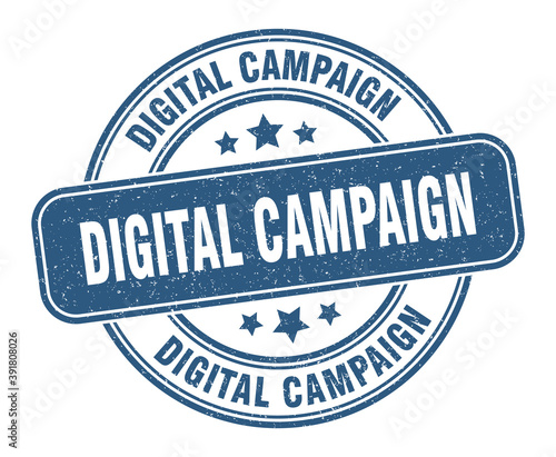 Free Download digital campaign stamp. digital campaign label. round grunge sign - GFXLoad