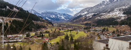 Panorama of Bad gastein ski resort Austria photo