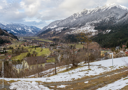 Panorama of Bad gastein ski resort Austria