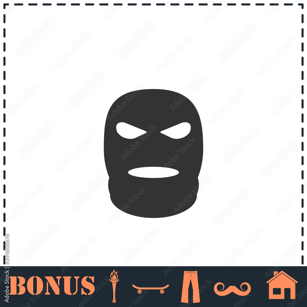 Mask icon flat Mask icon flat