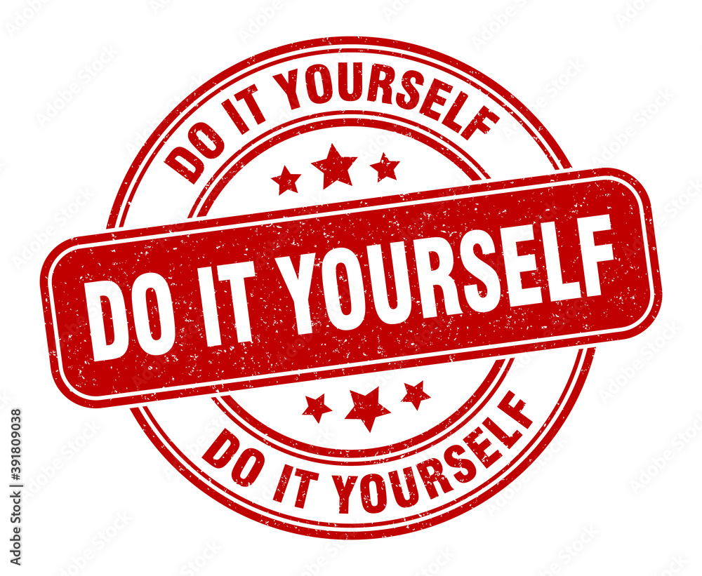 do it yourself stamp. do it yourself label. round grunge sign do it yourself stamp. do it yourself label. round grunge sign