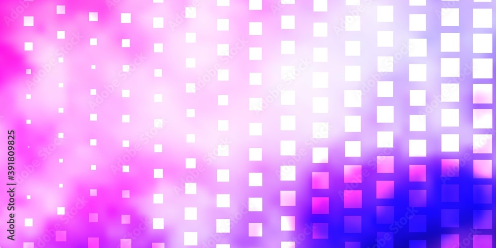 Light Purple, Pink vector pattern in square style.