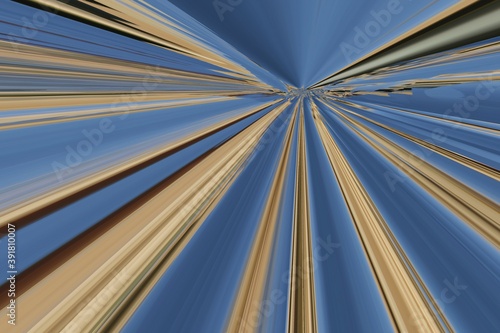 Wallpaper Mural abstract water reflection linear patterns in shades of blue silver and gold Torontodigital.ca