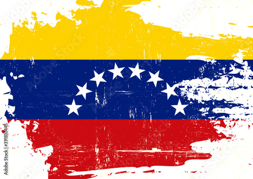 Venezuela scratched flag.
A Bolivarian Republic of Venezuela grunge flag for you photo