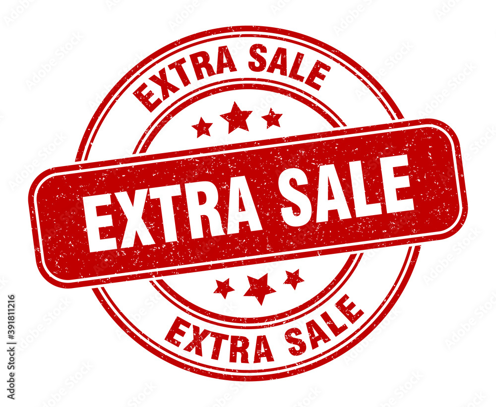 extra sale stamp. extra sale label. round grunge sign extra sale stamp. extra sale label. round grunge sign