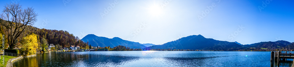 landscape at the Tegernsee Lake - bavaria