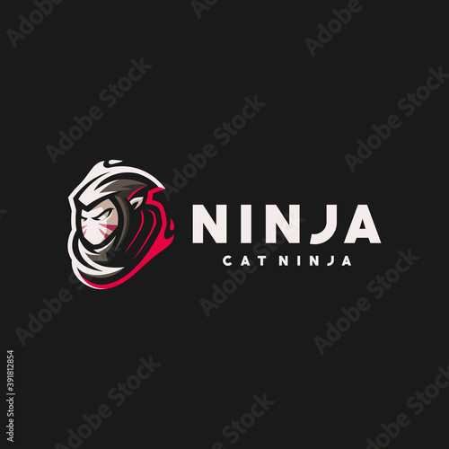 ninja gaming sport logo design