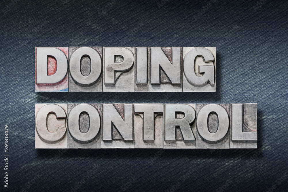 Naklejka premium doping control den