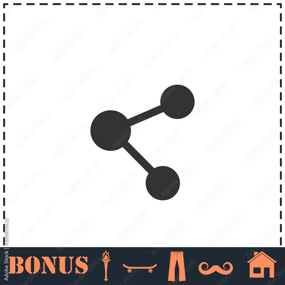 Share icon flat Share icon flat