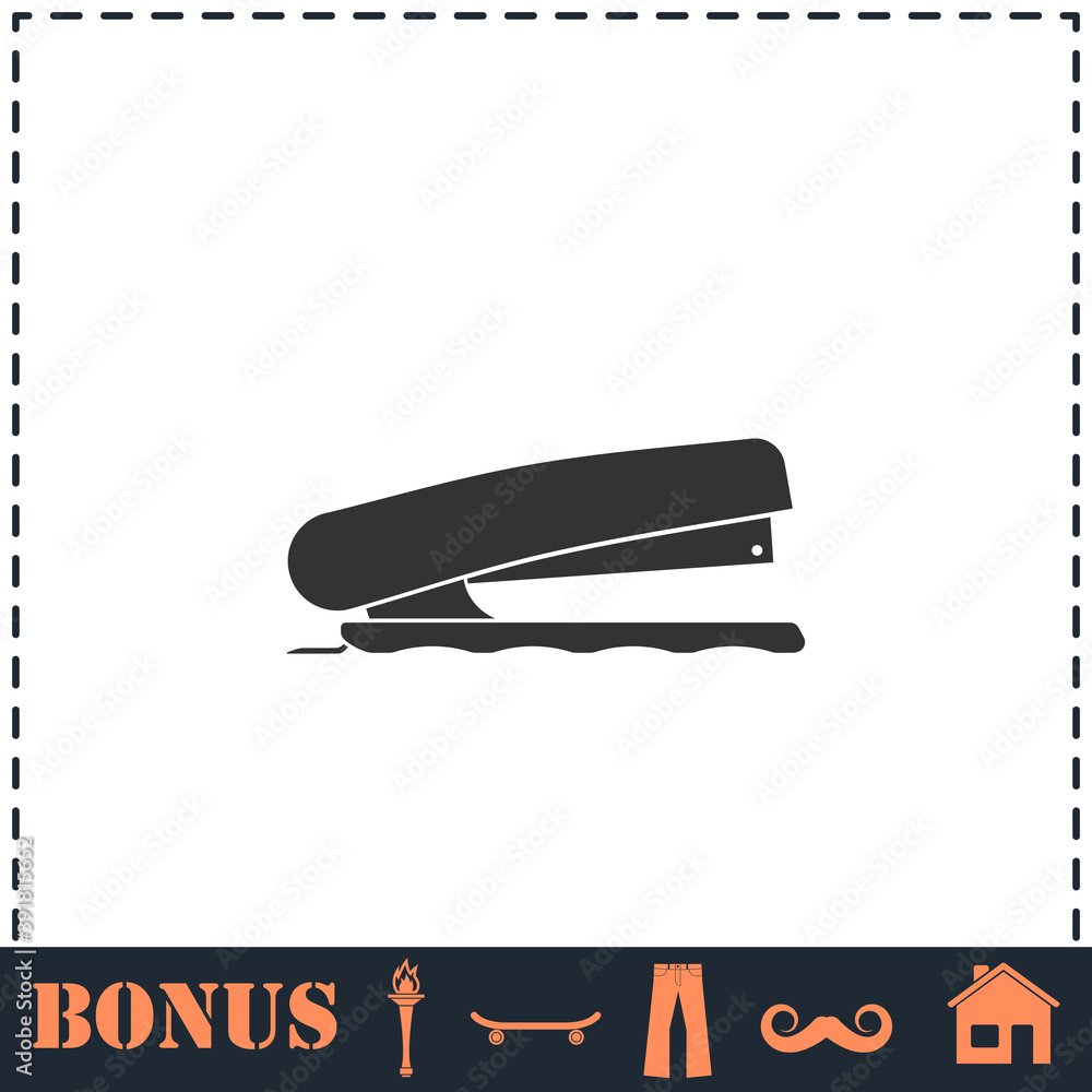 Stapler icon flat Stapler icon flat