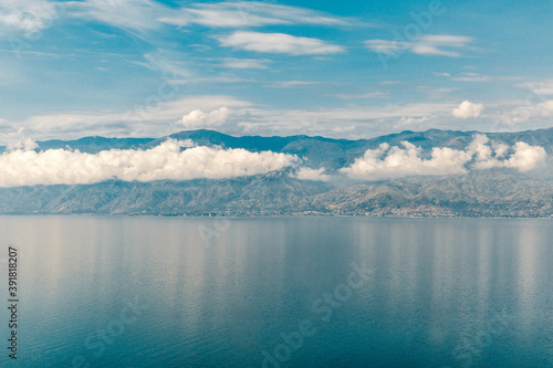 lake and mountains