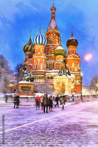 Photography Red Square and St