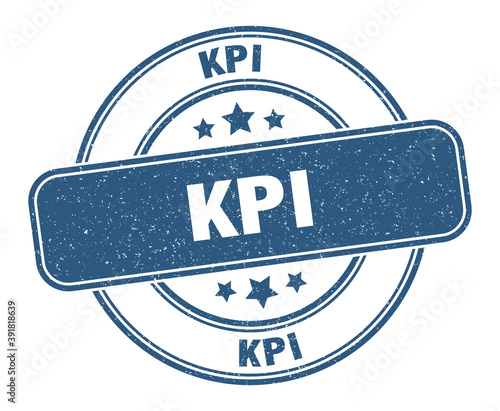 kpi stamp. kpi label. round grunge sign