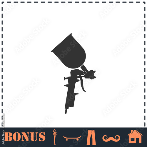 Pulverizer for painting icon flat