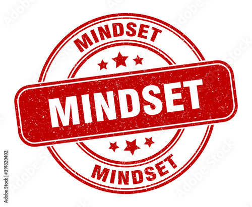 mindset stamp. mindset label. round grunge sign