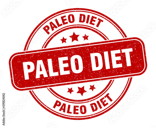 paleo diet stamp. paleo diet label. round grunge sign