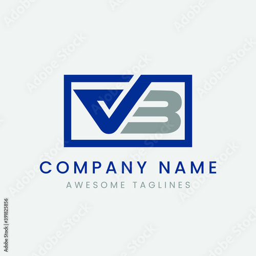 initial VB BV Logo Design.  