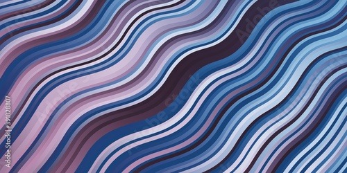 Light Pink, Blue vector texture with wry lines.