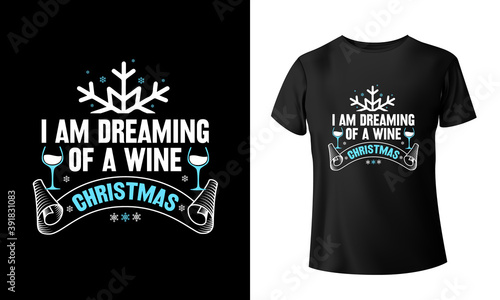 Christmas day custom typographic t shirt design