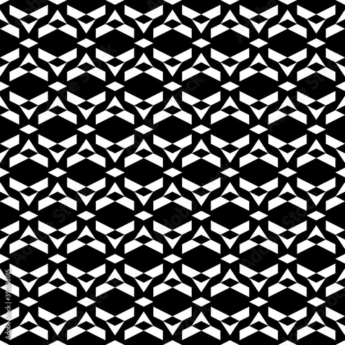 Seamless pattern. Polygons motif. Geometric wallpaper. Abstract background. Trapeziums, rhombuses, figures ornament. Digital paper, textile print, web design. Geometrical backdrop. Vector artwork