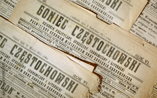 "Goniec Częstochowski" - 1911 - dziennik w języku polskim 