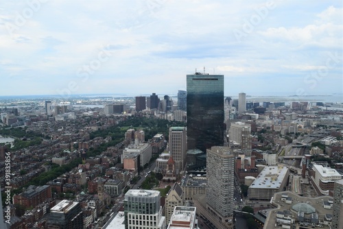 Boston City Modern Skyline Panoramic View © WenJunior