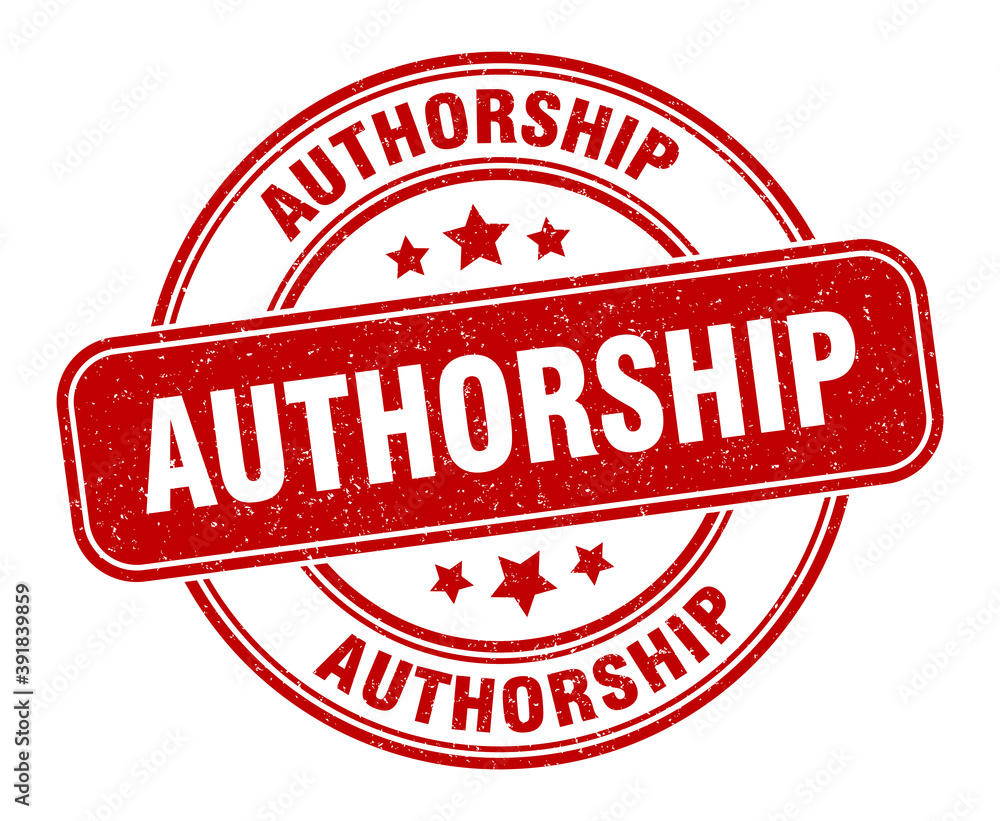 authorship stamp. authorship label. round grunge sign authorship stamp. authorship label. round grunge sign