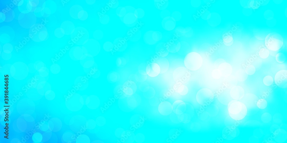 Light Blue, Green vector pattern with circles.