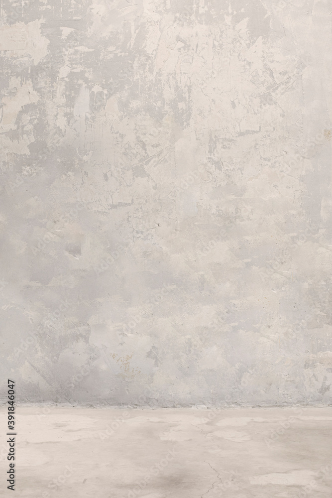 Obraz premium gray concrete wall and floor
