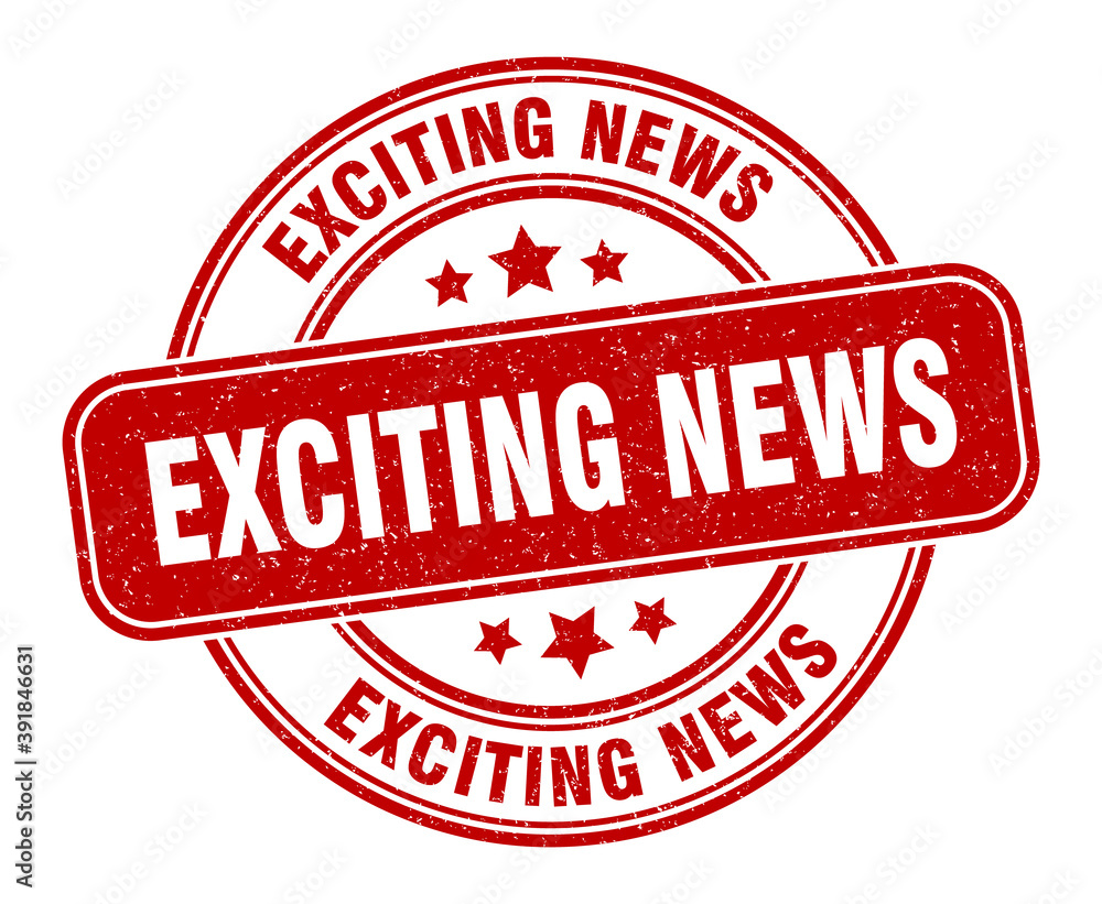 exciting news stamp. exciting news label. round grunge sign exciting news stamp. exciting news label. round grunge sign