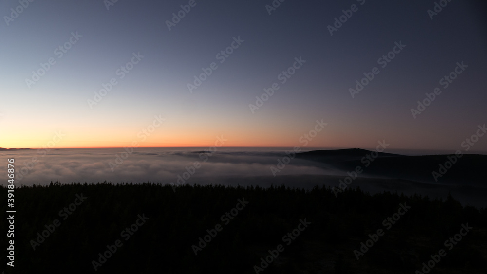 sunrise above the clouds of inversion i the valley sunrise above the clouds of inversion i the valley