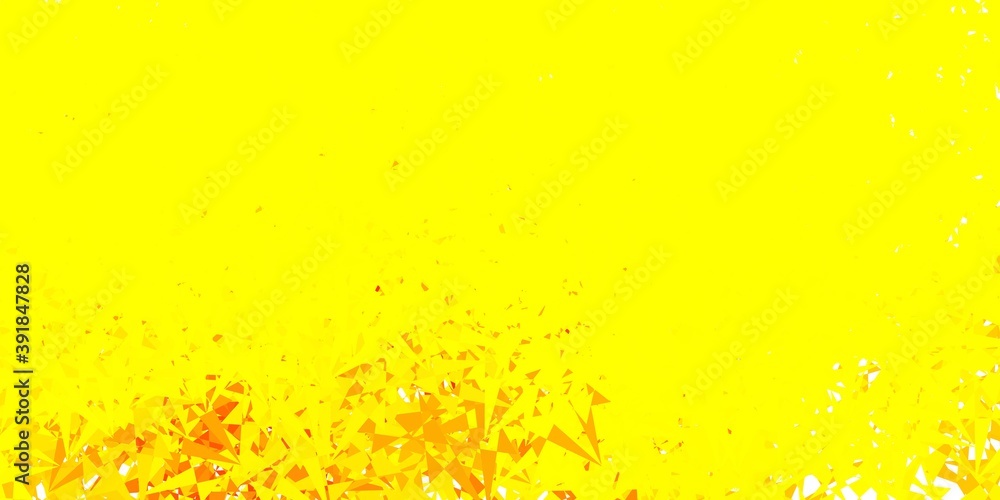 Light yellow vector background with polygonal forms. Light yellow vector background with polygonal forms.