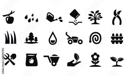 Gardening Icons vector design 