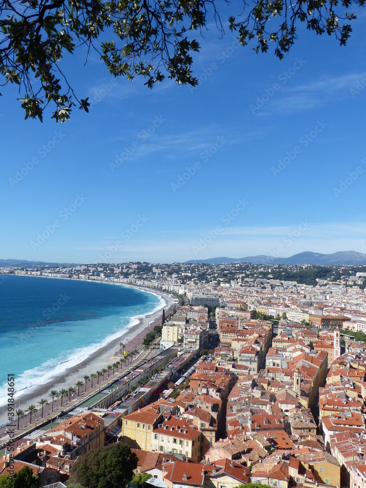 Vue aérienne de Nice