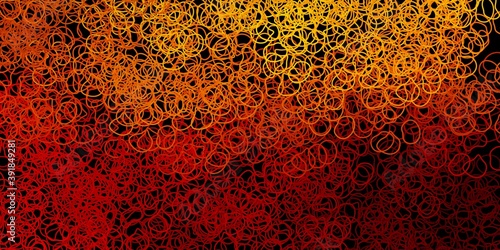 Dark brown vector backdrop with chaotic shapes.