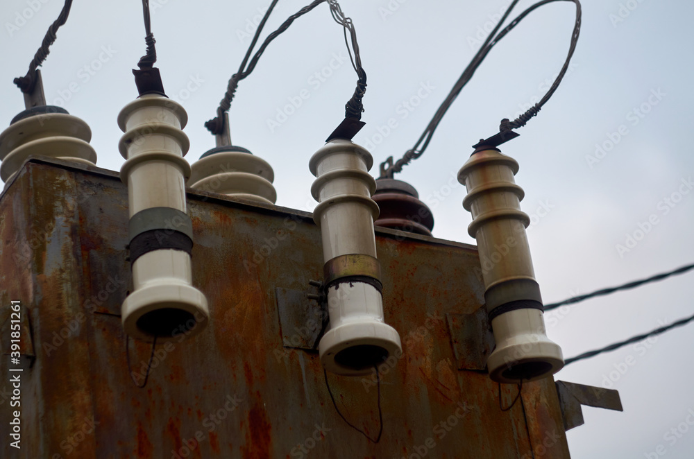 Photo of old electricity transformer