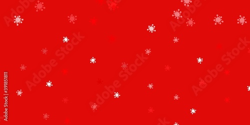 Light orange vector texture with disease symbols.
