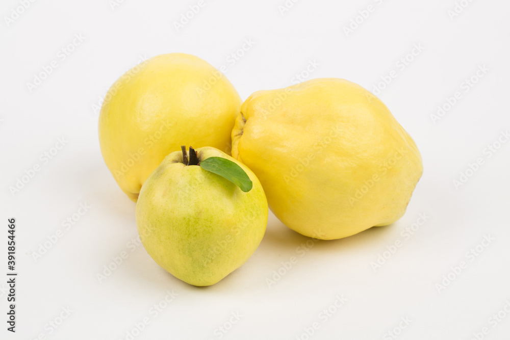 Quince fruit in studio