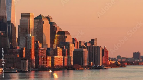 Wallpaper Mural New York City skyline cityscape with architecture time lapse Torontodigital.ca