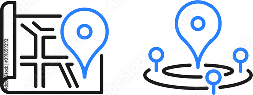 location icon. location pin icon vector 
