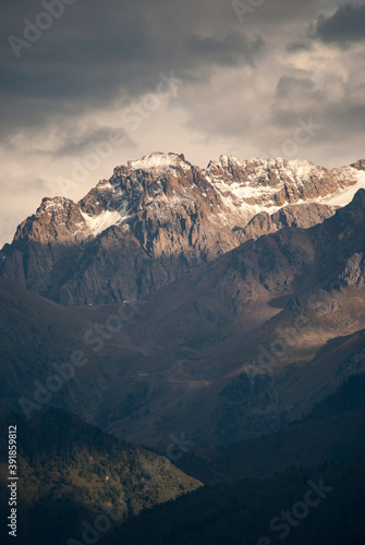 mountains in the snow shymbulak  © Insar