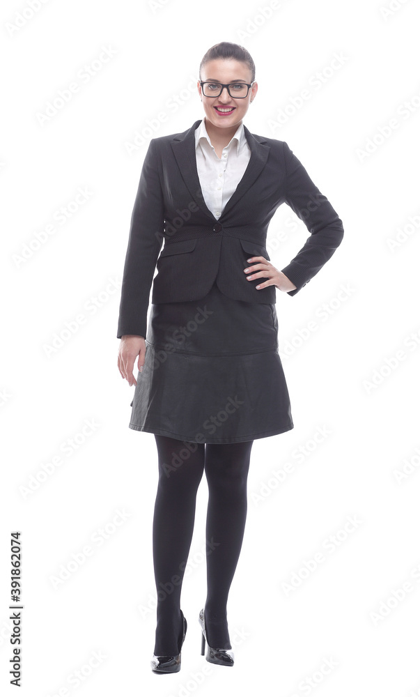 in full growth. portrait of a confident business woman in full growth. portrait of a confident business woman